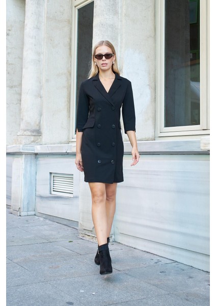 Sırt Dekolteli Anvelop Ceket Elbise fiyatları