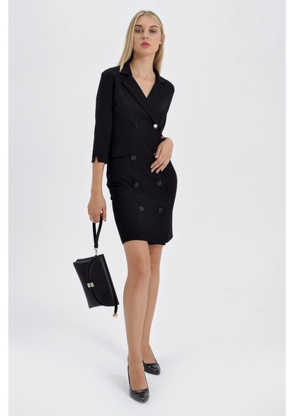 Sırt Dekolteli Anvelop Ceket Elbise indirimleri