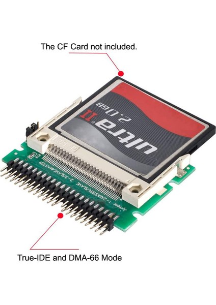 Ide To Cf Adaptör Compact Flash Cf Merory Ide 2,5-Inç-44 Pin-Ide Çevirici indirimleri