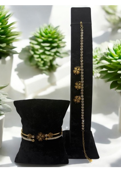 Yonca Motifli Paslanmaz Çelik Set Cns 009