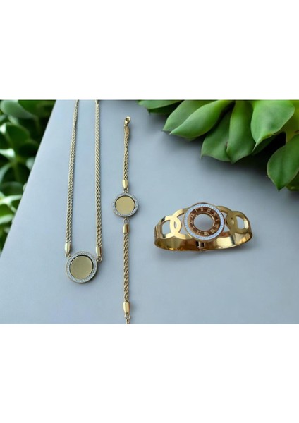 Plakalı Set Paslanmaz Çelik Set Cns 014