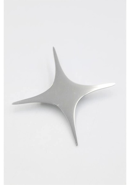 Çelik Yıldız Broş - Gümüş fiyatları