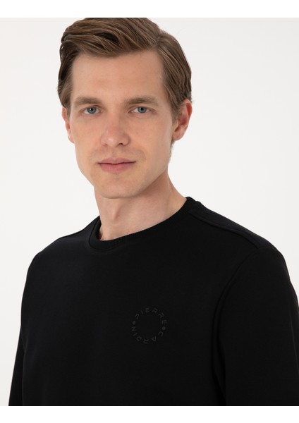 Erkek Siyah 3 Iplik Regular Fit Bisiklet Yaka Basic Sweatshirt 50314978-VR046 fiyatları