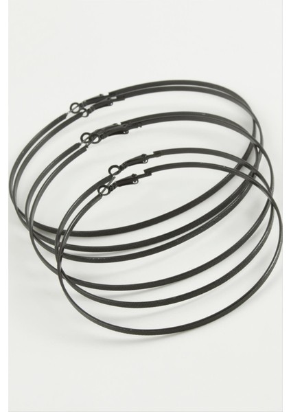 Düz Metal Halka Küpe 6 Adet fiyatları