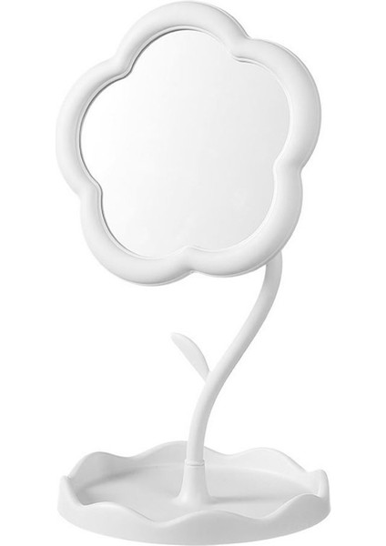 Masa Üstü Beyaz Ay Çiçeği Tasarım Plastik Takı Stand Masa Aynası Cın889by fiyatları