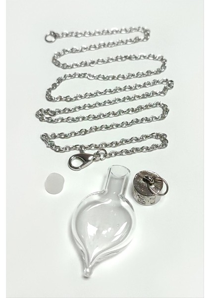 Metal Kapaklı Boş Fanus Canlı Kolye