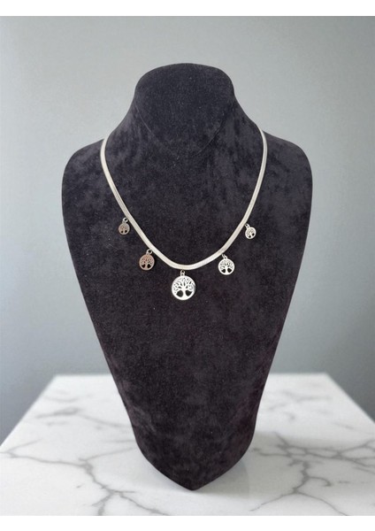 Hayat Ağacı Çelik Takı Seti CNS051 fiyatları