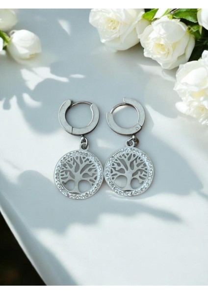 Hayat Ağacı Çelik Takı Seti CNS051 modelleri