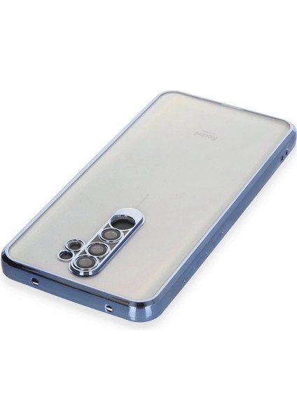 Xiaomi Redmi Note 8 Pro Kılıf Razer Lensli Silikon - Açık Mavi Mrayd modelleri