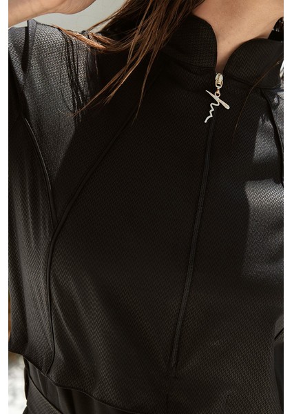 HSM-5039 Akanda Kemer Toka Detaylı Yarı Kapalı Mayo modelleri