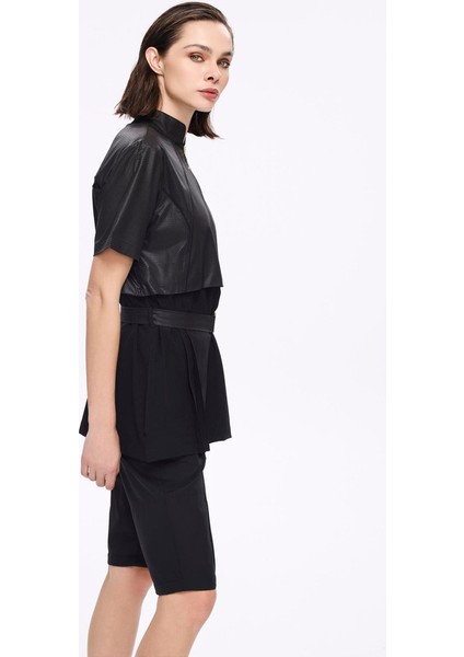 HSM-5039 Akanda Kemer Toka Detaylı Yarı Kapalı Mayo indirimleri