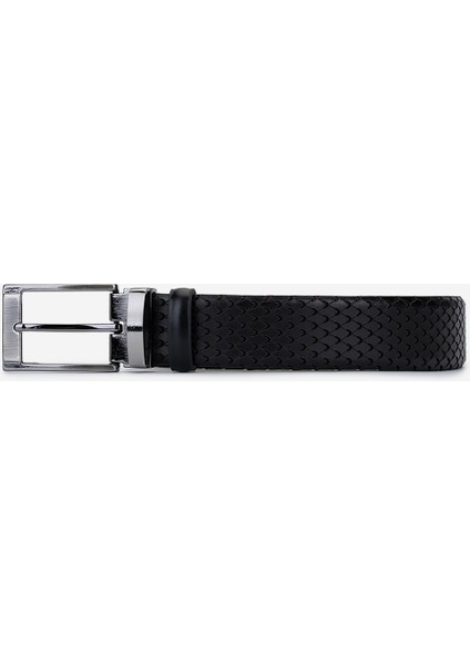 Erkek Hakiki Deri Kemer 1086 1803 Erk Kmr Y25 Sıyah Ksk Dr