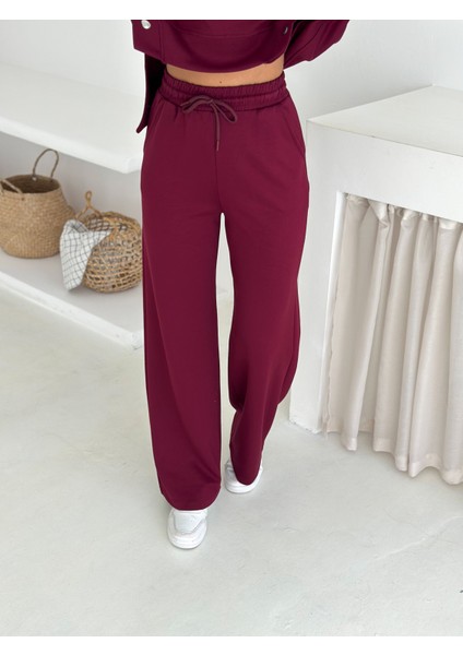 Yumuşak Dokulu Modal Kumaş Kapüşonlu Çıtçıt Detaylı Eşofman Takımı