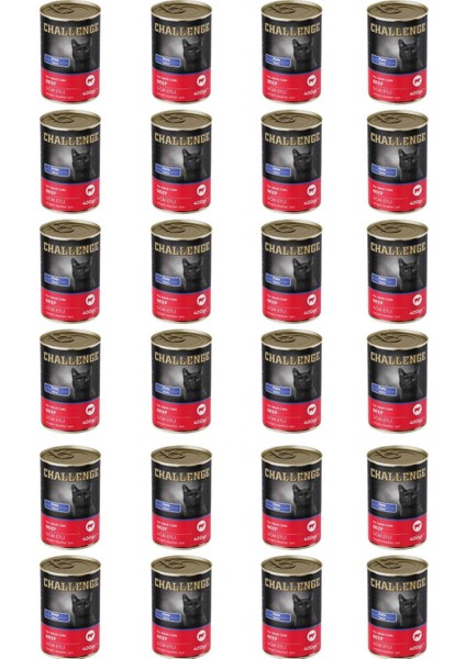 Pate Sığır Etli Yetişkin Kedi Konservesi 400 gr x 24 Adet