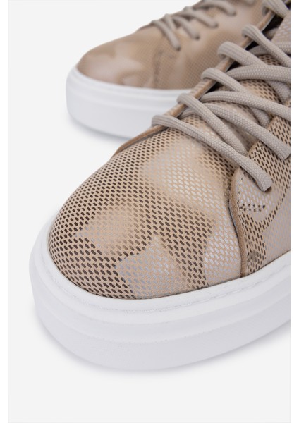 Erkek Bej Hakiki Deri Sneakers & Spor Ayakkabı 352 23206 Erk Ayk SK25-26 Bej Dına modelleri