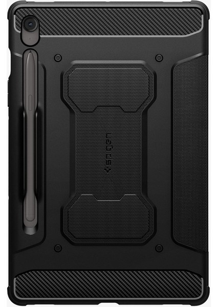 Galaxy Tab S10 FE / Tab S9 ile Uyumlu Ekstra Dayanıklı Kılıf Rugged Armor Hava Kanalı Teknolojisi™ Askeri Sınıf Koruma Black Çift Katman Kapak - ACS09380 fiyatları