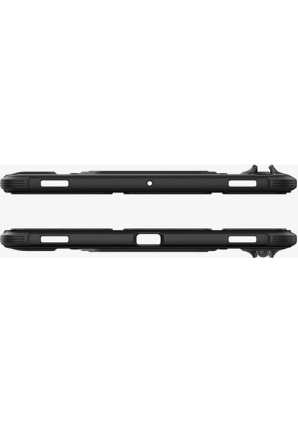 Galaxy Tab S10 FE / Tab S9 ile Uyumlu Ekstra Dayanıklı Kılıf Rugged Armor Hava Kanalı Teknolojisi™ Askeri Sınıf Koruma Black Çift Katman Kapak - ACS09380