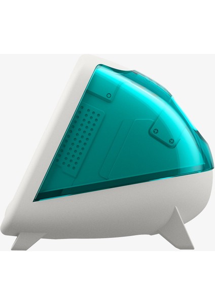 Apple Watch ile Uyumlu Saat Standı Classic C1 Dayanıklı Silikon Malzeme Bondi Blue iMac Tasarım Stand - AMP09339