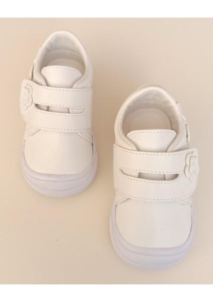 Gerçek Deri Papatyalı Ilk Adım Bebek Ayakkabısı