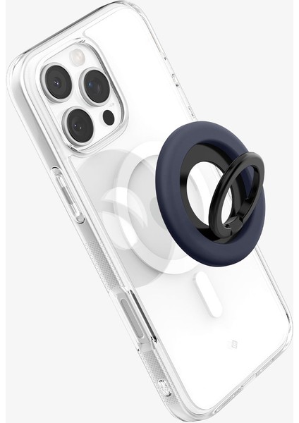 NanoPop MagFit iPhone için Manyetik Telefon Tutucu & Stand MagSafe özellikli Ring Blueberry Navy - AMP09028 modelleri