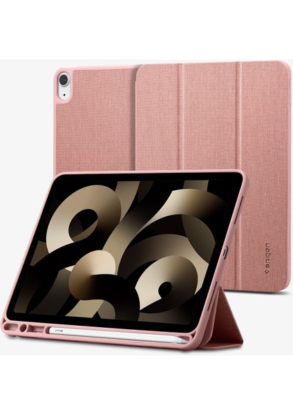 iPad Air 11" M3 (2025) / M2 (2024) / Air 10.9" (2022 / 2020) ile Uyumlu Kılıf Urban Fit Askeri Sınıf Koruma Rose Gold Örgü Kumaş Tasarım - ACS07756 fırsatları