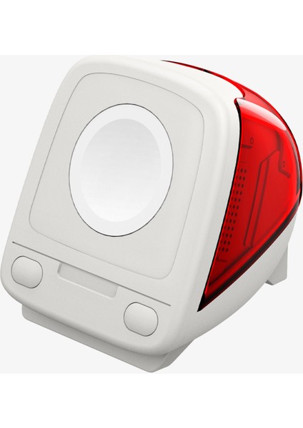 Apple Watch ile Uyumlu Saat Standı Classic C1 Dayanıklı Silikon Malzeme Ruby iMac Tasarım Stand - AMP09341