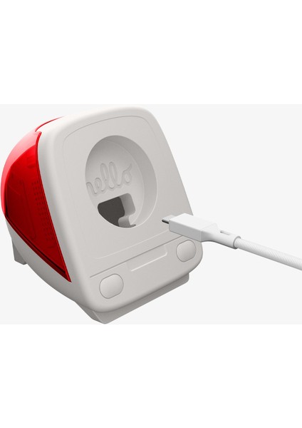 Apple Watch ile Uyumlu Saat Standı Classic C1 Dayanıklı Silikon Malzeme Ruby iMac Tasarım Stand - AMP09341