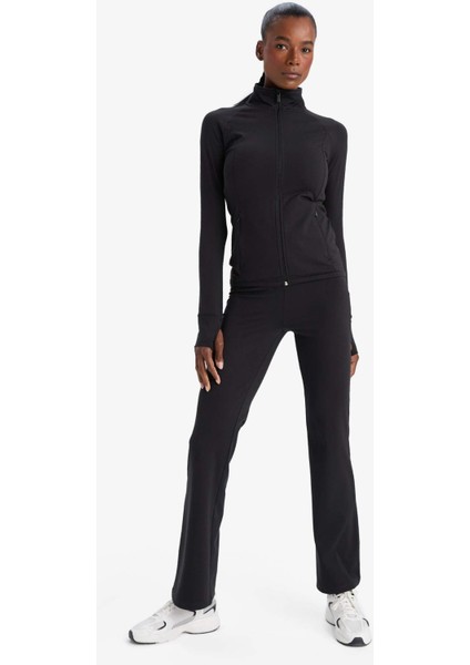 Fit Fitted Vücuda Oturan Ultra Soft Dik Yaka Çift Cepli Parmak Detaylı Fermuarlı Spor Hırka B3985AX25AU indirimleri