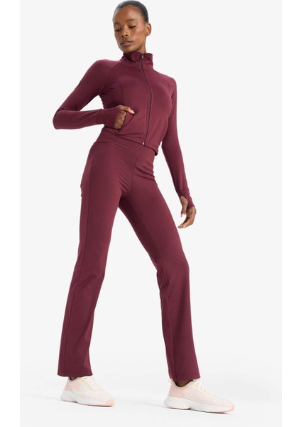 Fit Flare Fit Toparlayıcı Yüksek Bel İspanyol Paça Soft Touch Sporcu Pantolon B3988AX25AU modelleri