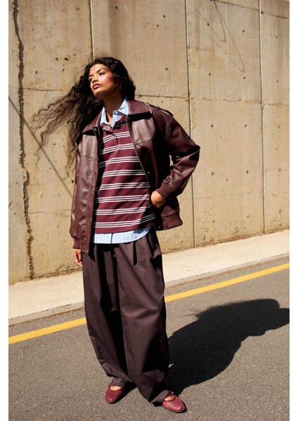 Coool Baggy Fit Normal Bel Gabardin Pantolon