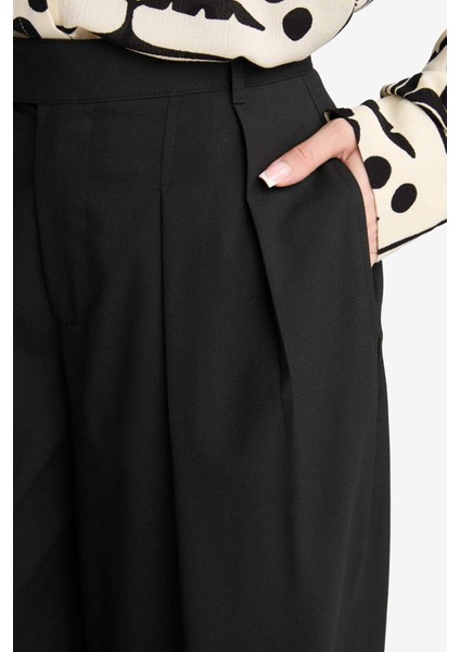 Barrel Fit Pileli Cepli Pantolon F8723AX25AU