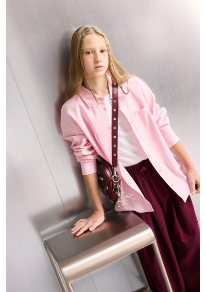 Kız Çocuk 2'li Takım Okul Oxford Uzun Kollu Gömlek Tişört F9954A825AU