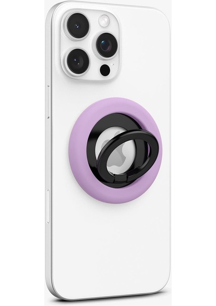 NanoPop MagFit iPhone için Manyetik Telefon Tutucu & Stand MagSafe özellikli Ring Grape Purple - AMP09030