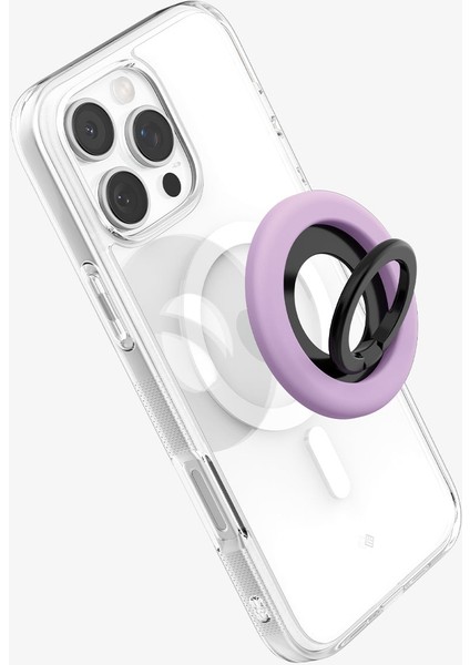 NanoPop MagFit iPhone için Manyetik Telefon Tutucu & Stand MagSafe özellikli Ring Grape Purple - AMP09030 modelleri