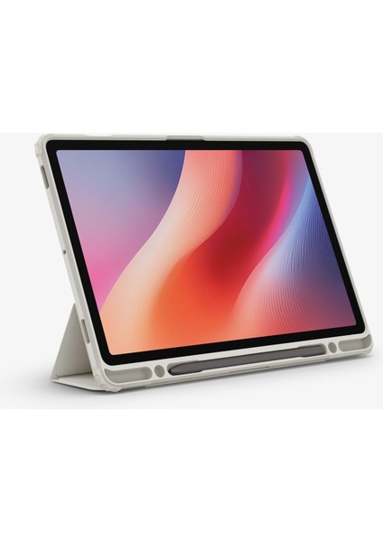 Galaxy Tab S10 FE / Tab S9 ile Uyumlu ince Kılıf Ultra Hybrid Pro Sararma Karşıtı DuraClear™ Hava Kanalı Teknolojisi™ Askeri Sınıf Koruma Gray Şeffaf Kapak - ACS09533 fırsatları