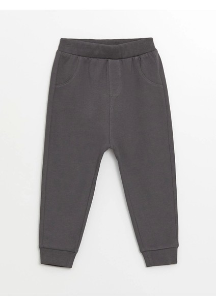 Lcw Baby Sari Bisiklet Yaka Uzun Kollu Baskılı Erkek Bebek Sweatshirt ve Eşofman Alt 2'li Takım