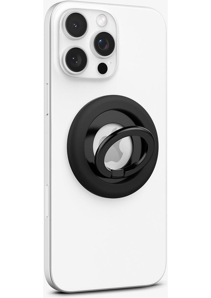NanoPop MagFit iPhone için Manyetik Telefon Tutucu & Stand MagSafe özellikli Ring Black Sesame - AMP09029