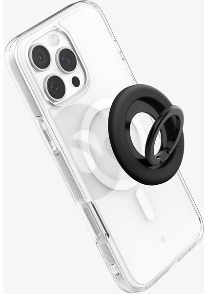 NanoPop MagFit iPhone için Manyetik Telefon Tutucu & Stand MagSafe özellikli Ring Black Sesame - AMP09029