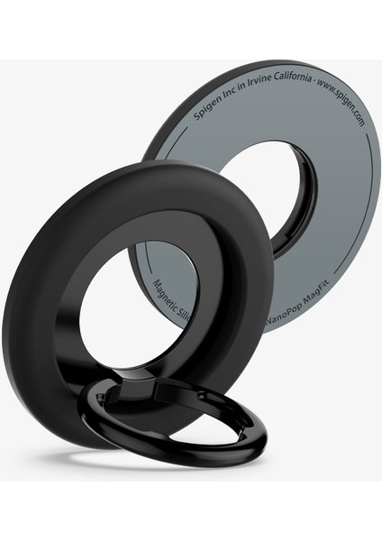 NanoPop MagFit iPhone için Manyetik Telefon Tutucu & Stand MagSafe özellikli Ring Black Sesame - AMP09029