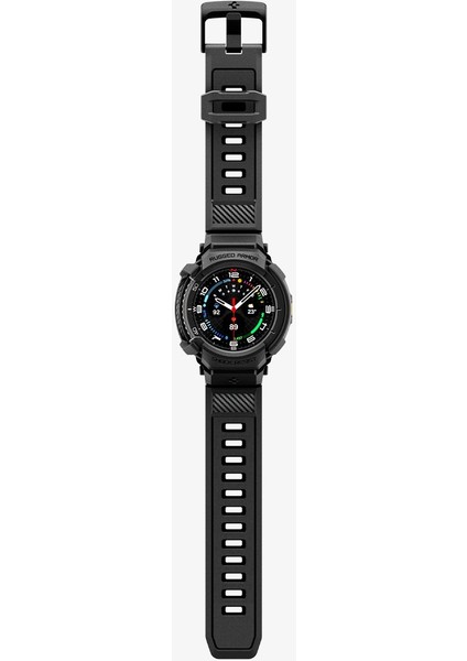 Galaxy Watch 8 Classic (46mm) Kılıf & Kordon Kayış Rugged Armor Pro Matte Black - ACS10013