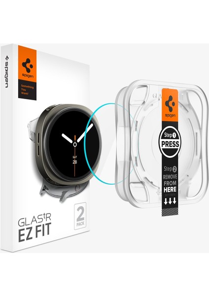 Galaxy Watch 8 (40mm) Cam Ekran Koruyucu Kolay Kurulum GLAS.tR EZ Fit Slim HD (2 Adet) - AGL09874