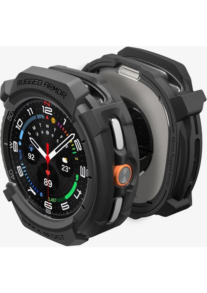 Galaxy Watch 8 Classic (46mm) Kılıf Rugged Armor Matte Black- ACS10012