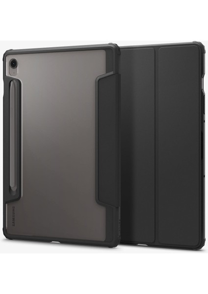 Samsung Galaxy Tab S10 FE / Tab S9 ile Uyumlu ince Kılıf Ultra Hybrid Pro Sararma Karşıtı DuraClear™ Hava Kanalı Teknolojisi™ Askeri Sınıf Koruma Black Şeffaf Kapak - ACS09498