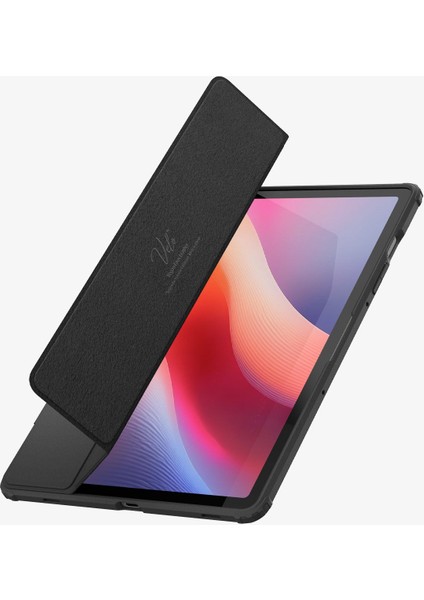 Samsung Galaxy Tab S10 FE / Tab S9 ile Uyumlu ince Kılıf Ultra Hybrid Pro Sararma Karşıtı DuraClear™ Hava Kanalı Teknolojisi™ Askeri Sınıf Koruma Black Şeffaf Kapak - ACS09498 fırsatları