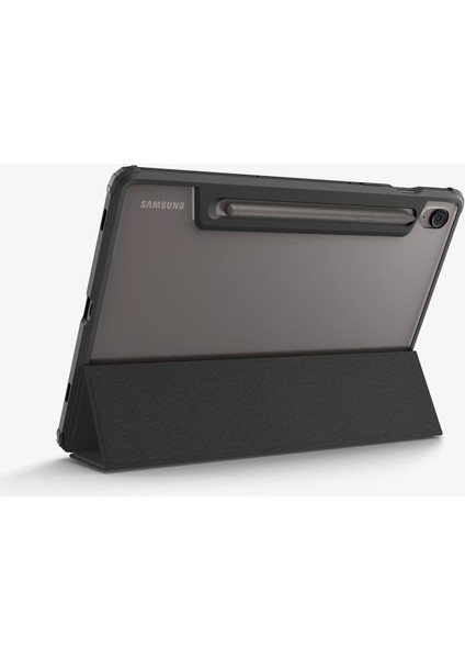 Samsung Galaxy Tab S10 FE / Tab S9 ile Uyumlu ince Kılıf Ultra Hybrid Pro Sararma Karşıtı DuraClear™ Hava Kanalı Teknolojisi™ Askeri Sınıf Koruma Black Şeffaf Kapak - ACS09498 indirimleri