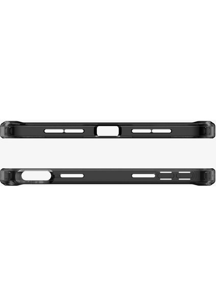 Apple iPad mini 7 (2024) / mini 6 (2021) ile Uyumlu Kılıf Sararma Karşıtı DuraClear™ Hava Kanalı Teknolojisi™ Askeri Sınıf Koruma Zero One Black Tasarım Kapak - ACS09162