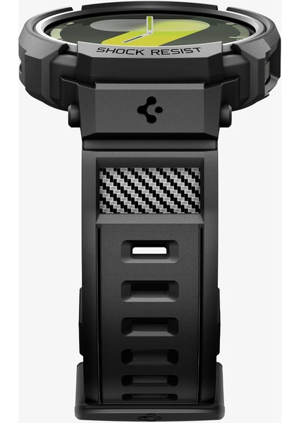 Samsung Galaxy Watch 8 (44mm) Kılıf & Kordon Kayış Rugged Armor Pro Matte Black - ACS10007