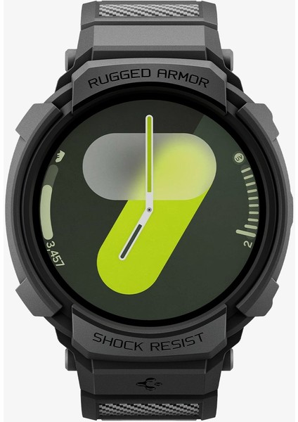 Samsung Galaxy Watch 8 (40mm) Kılıf & Kordon Kayış Rugged Armor Pro Matte Black - ACS10005