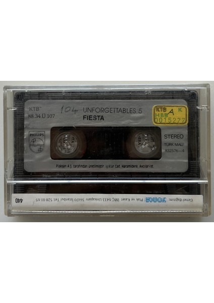 Unforgettables 5 Fiesta Kaset (Orijnal Dönem Kağıt Baskı Kaset) fiyatları