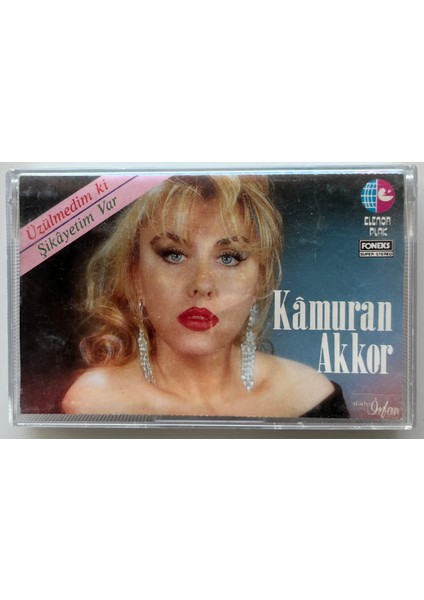 Kamuran Akkor Üzülmedim Ki Şikayetim Var Kaset (Orijnal 1990 Dönem Kağıt Baskı Kaset)